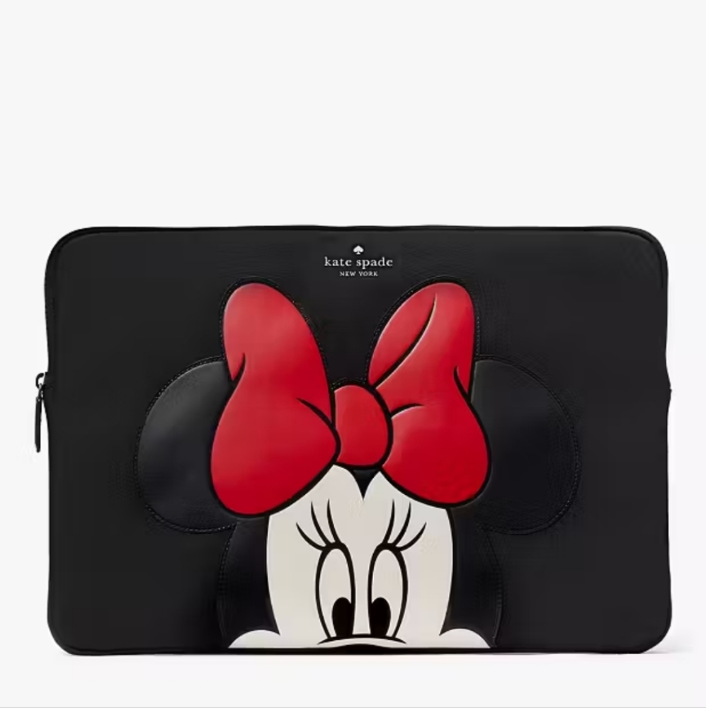 Kate Spade Disney X Kate Spade New York Minnie Universal Laptop Sleeve, Black Mu